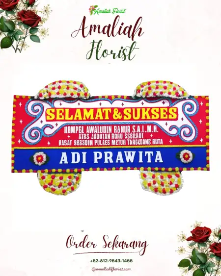 Papan Bunga Ucapan Selamat Tidar Utara